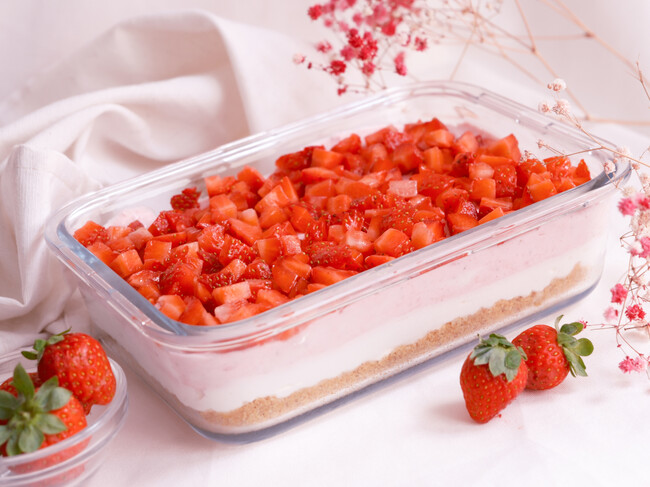 Tarta De Fresas Sin Horno