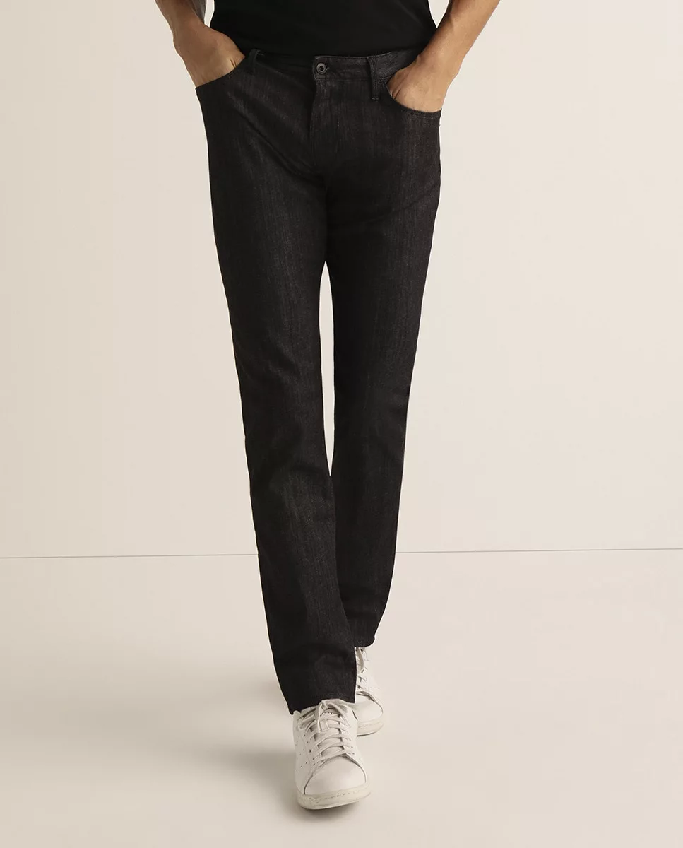 Emporio Armani Vaquero de hombre slim negro