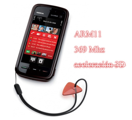 Nokia 5800 XpressMusic: procesador a 369 MHz y falta de aceleración gráfica 3D