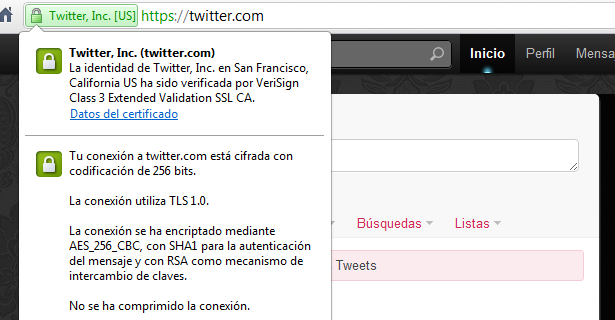 Twitter usa HTTPS