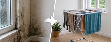 Al tender dentro de casa, la ropa se secaba, pero la humedad se quedaba dentro: así evité que acabara en ventanas y paredes
