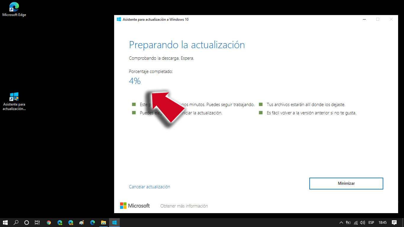 QUIERO ACTUALIZAR A LA VERSION 2004 DE WINDOWS 10 PERO TENGO LA visual data 6