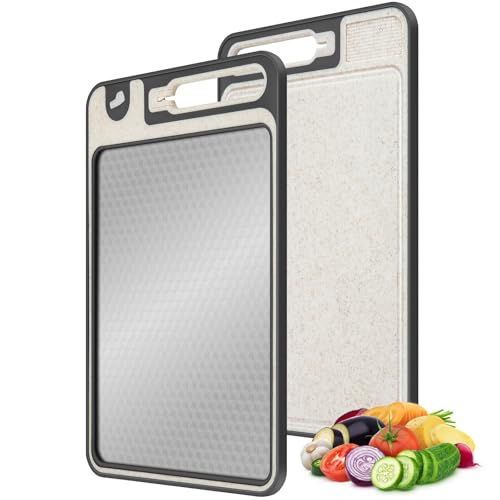 Tabla de cortar de doble cara de acero inoxidable