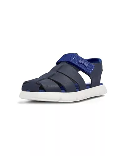 Camper Oruga Sandal K800242, Sandalia T-Strap, Azul Oscuro 024, 35 EU