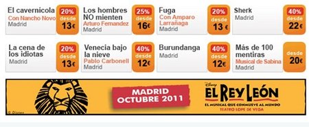 Muchoviaje.com nos ofrece una amplia variedad de espectáculos con un 40% de descuento