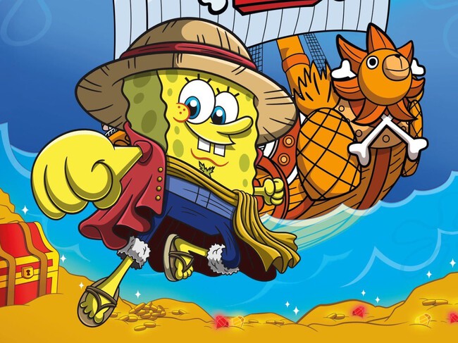One Piece Bob Esponja