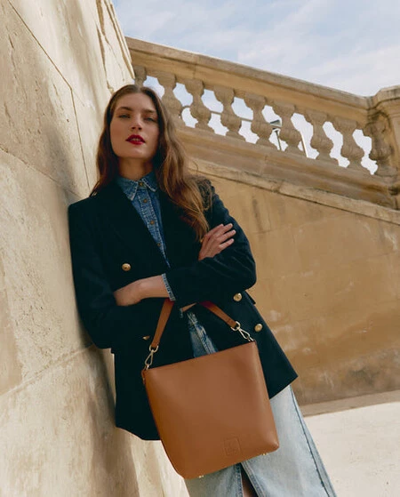 Bolso Tote Bag Camel Leandra Made In Spain Imagen Modelo 460x