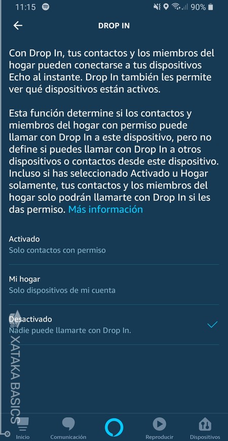 Opciones Dropin