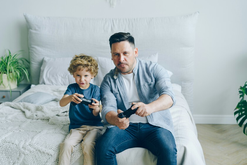 Padre E Hijo Jugando Portada