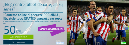 Movistar se apunta a las promociones navideñas con un mes del pack de TV Premium gratis