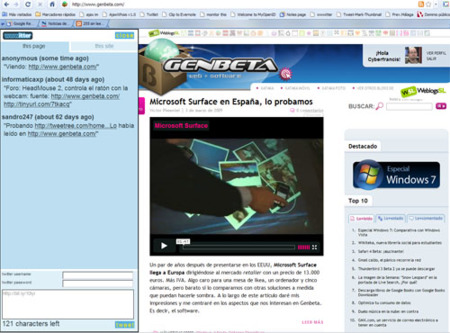 Wwwiter, conversaciones sobre sitios web mediante Twitter