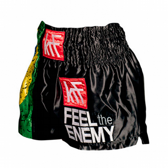 Pantalon de Boxeo KRF Short Thai-Bandera Brasil T/M