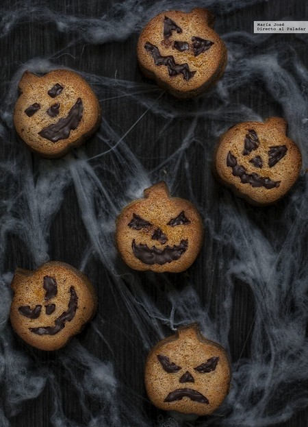Terroríficos bizcochitos de calabaza y canela. Receta de Halloween