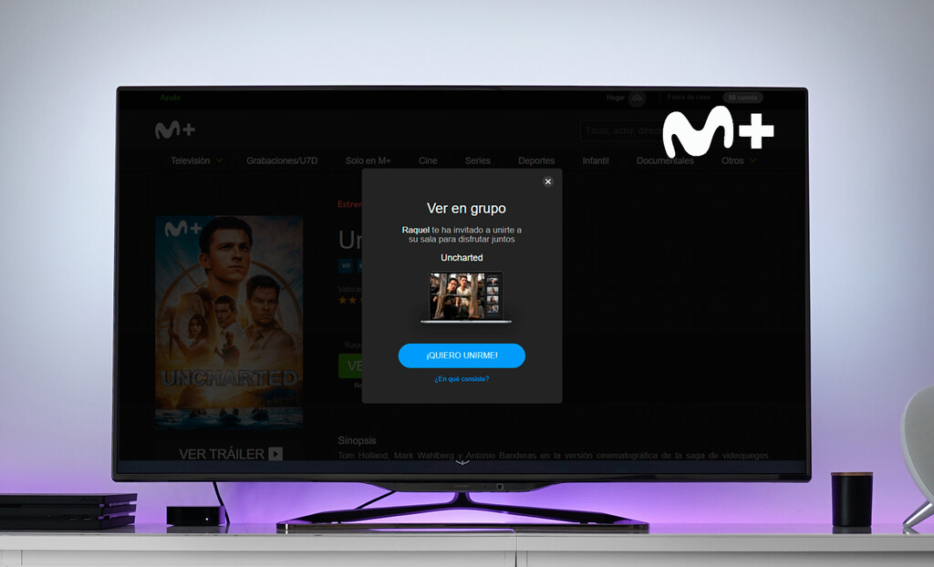 Un cine privado con cada espectador en su casa: así es 'Ver en grupo' de Movistar Plus+ 