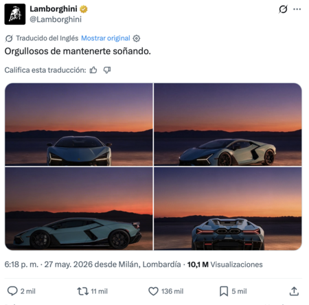 Lamborghini Ferrari redes sociales