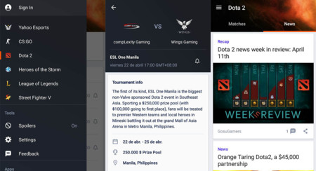Yahoo lanza su aplicación de eSports para Android
