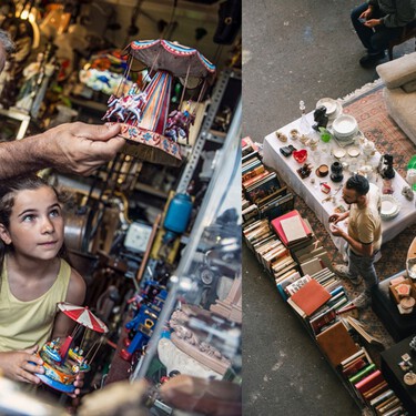 En Barcelona hay un rastro de antigüedades y piezas vintage con más de 300 puestos: celebran subastas tres días a la semana 