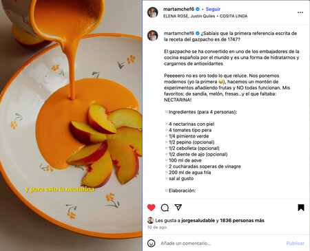 Gazpacho De Nectarina