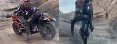 Trepando el barranco más infame de Estados Unidos con una Suzuki Hayabusa de 200 CV: hard enduro con una deportiva