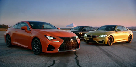 Lexus dice que el RC F es más rápido que los BMW M4 Coupé y Audi RS 5