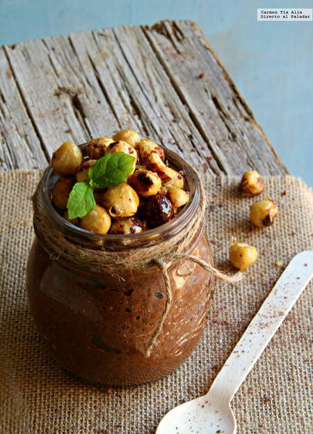 Receta de pudding de chía, café y chocolate, ¿desayuno o postre?