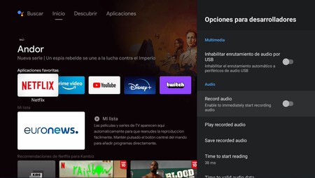 Grabar Audio Android Tv