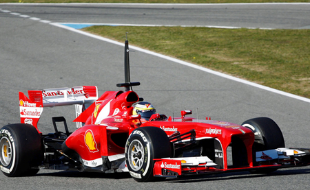 Pedro de la Rosa Ferrari F138 Jerez