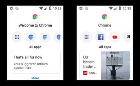 Android Oreo Chrome タッチレス