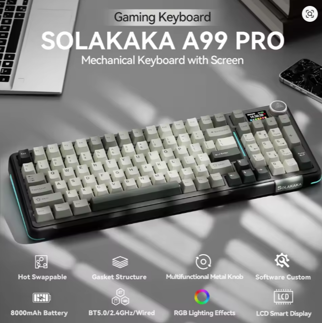 Teclado Mecânico SOLAKAKA A99PRO