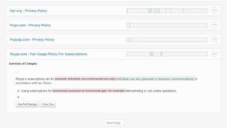¿Cuándo y cómo cambian los términos de uso de los principales sitios web? Terms of Service Tracker nos lo dice