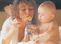 Divertirse con pompas de jabón