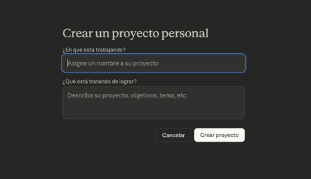 Crear proyecto