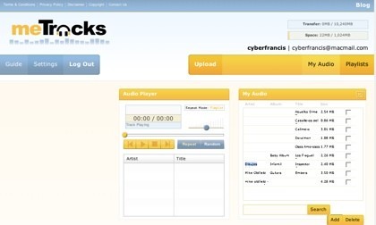 MeTracks: 1 GB de espacio para escuchar tu música desde la web vía streaming