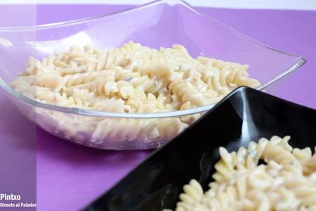 Receta de fusilli a los cuatros quesos