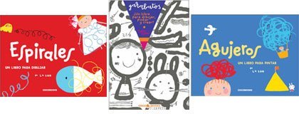 Espirales, Garabatos y Agujeros: libros para pintar