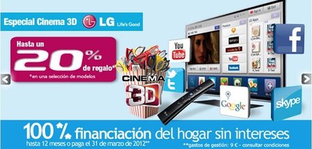 20% en Cine 3D en El Corte Inglés