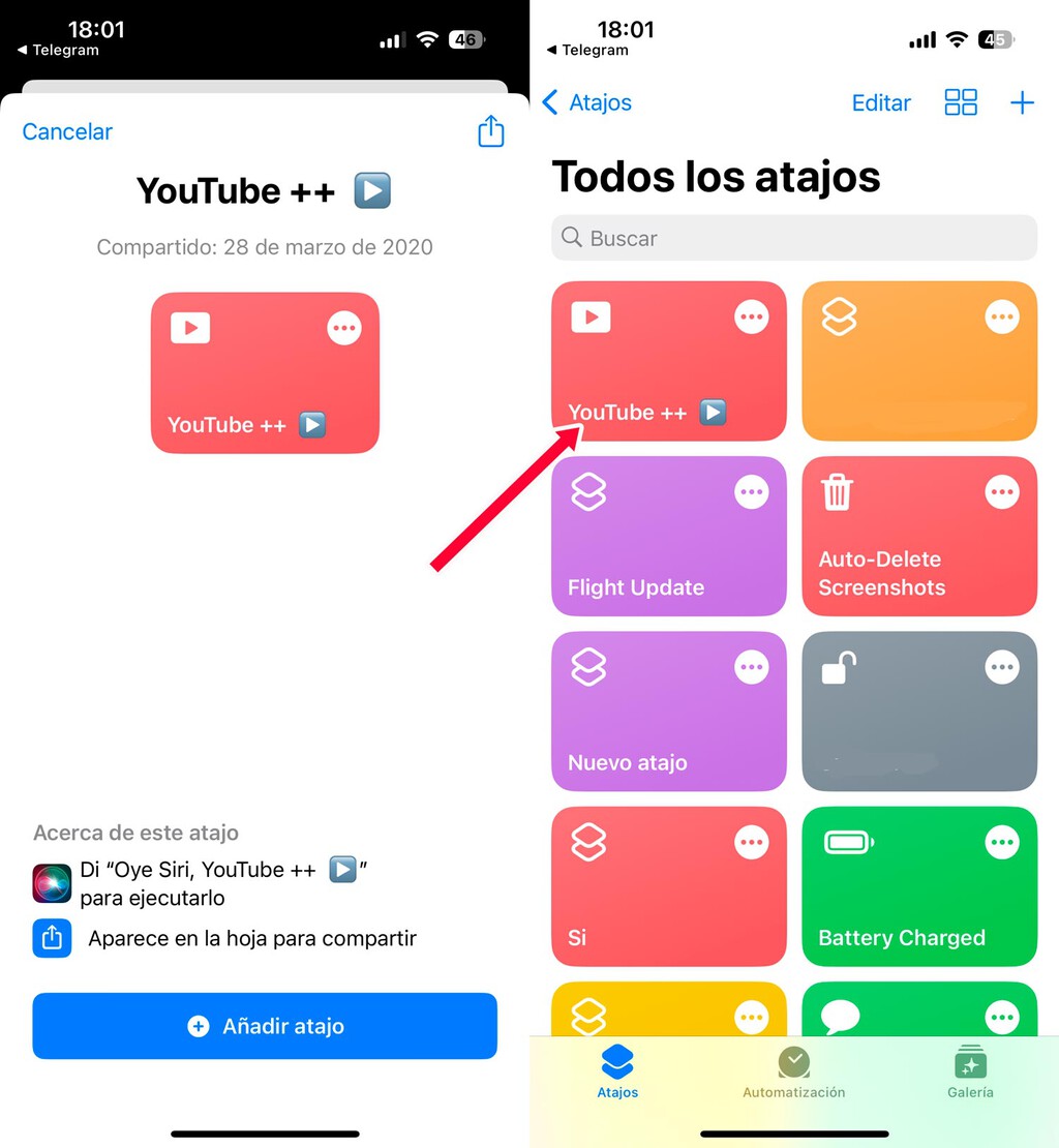 Cómo descargar vídeos de YouTube en iPhone mediante un sencillo atajo