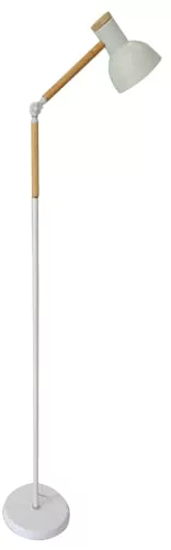 BEL AIR HOME - Lámpara de Pie TEACHER En Metal y Madera - Altura 155 cm - Portalámparas E-27