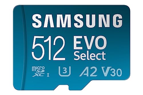 Samsung Tarjeta de memoria microSDXC UHS-I U3 de 512 GB