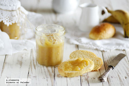 Mermelada de plátano y ron. Receta
