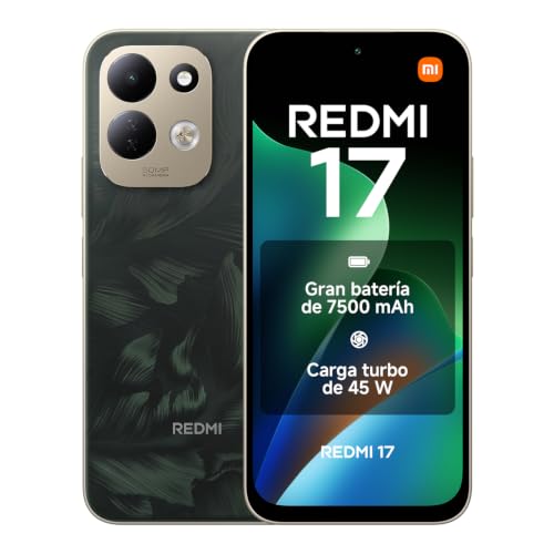REDMI 17, 4+128GB, Verde Roble, 7500mAh, Carga 45 W