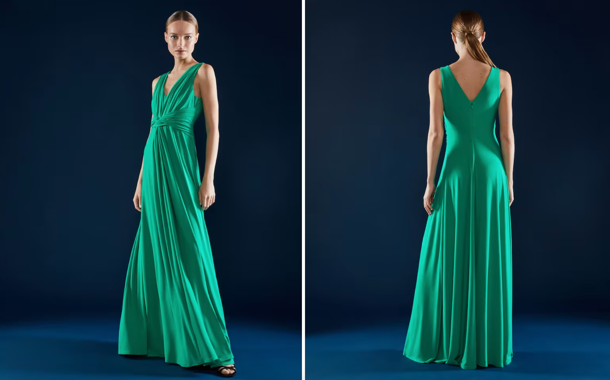 Vestido largo de punto