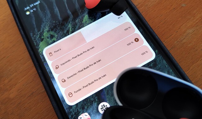 Widget Bateria Google Pixel