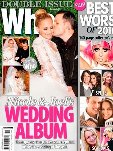 Nicole Richie, igual que un pastel de merengue el día de su boda