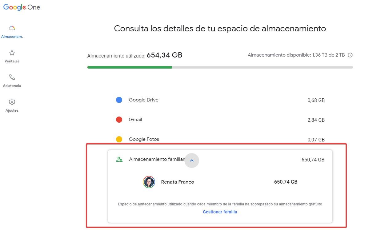 Google One: qué es, cuánto cuesta y cómo compartir almacenamiento con ...