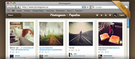 Pinstagram = Instagram al estilo Pinterest