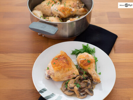 Pollo con champiñones, receta fácil y reconfortante
