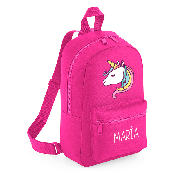 Mochila mini personalizada unicornio
