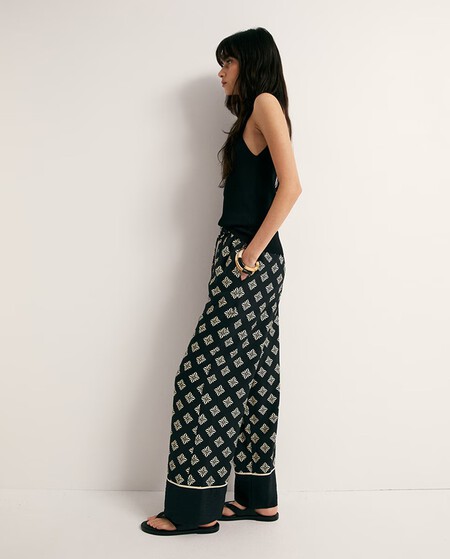 Pantalon Palazzo Rebajas El Corte Ingles Bonito Elegante Comodo Cintura Elastica Tendencia Verano Suave