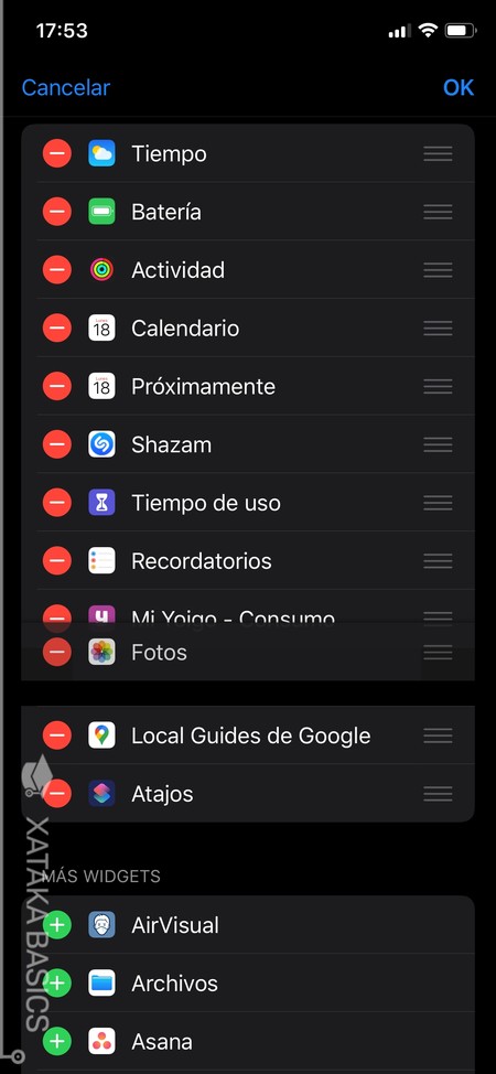 Lista De Widgets